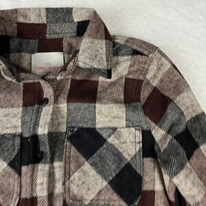 Casa Cabana Plaid Flannel Shirt Women's Size S Long Sleeve Button Up Top